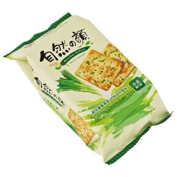 フジフードサービス 台湾 自然の顔 葱クラッカー・オリジナル 80g 24袋