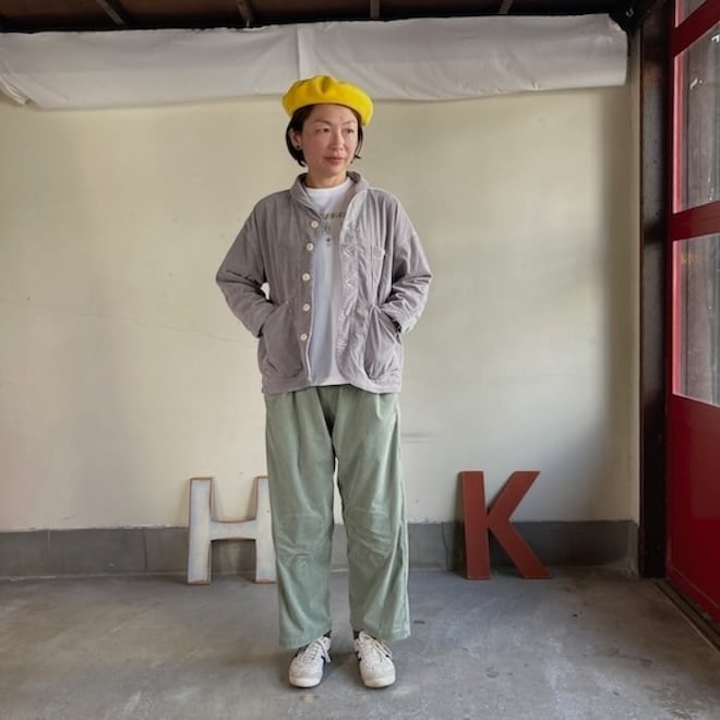 快晴堂 レディース ジャケット きれいなシャンブレーコール シャツ