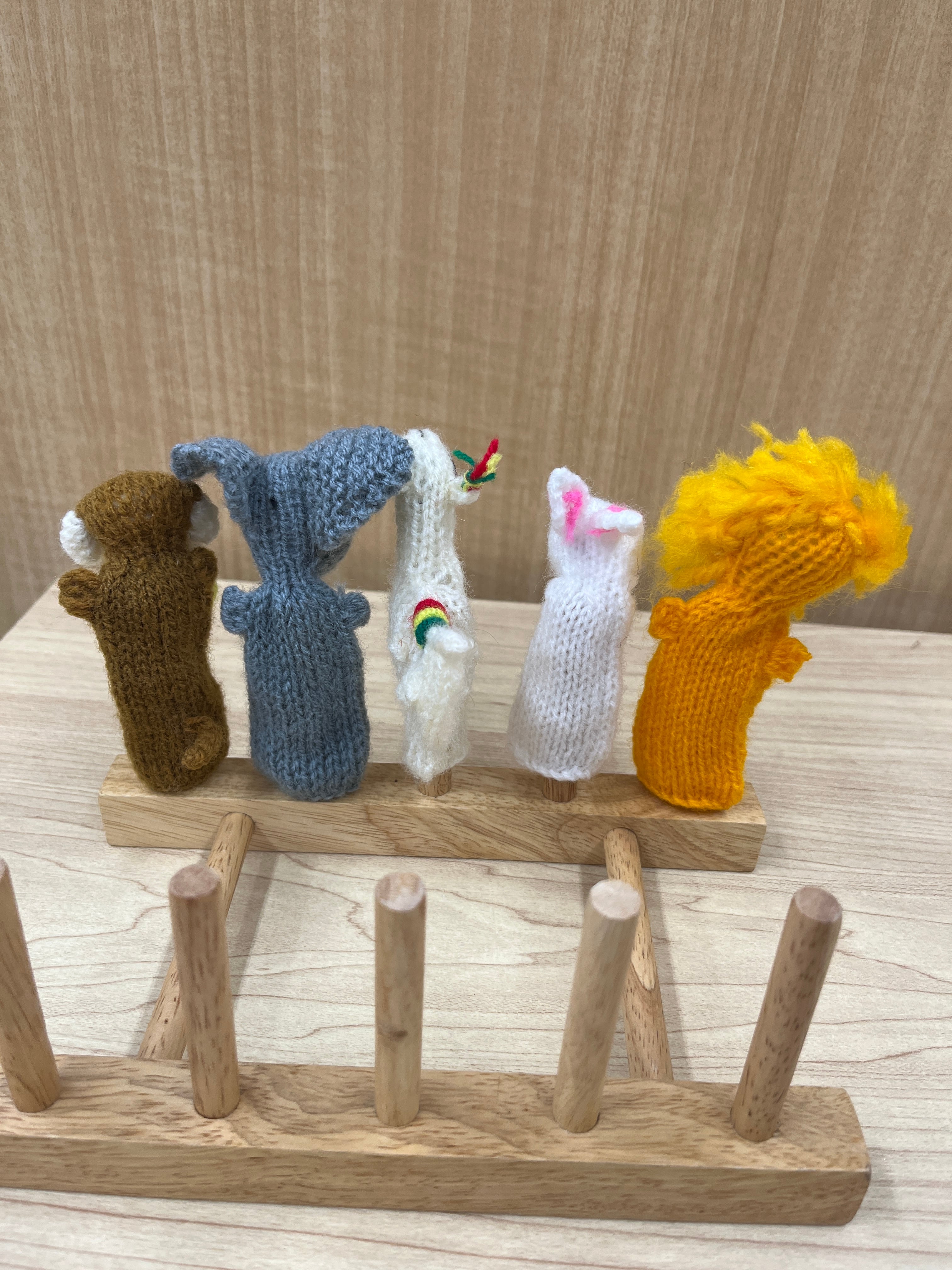 指人形 動物5個入りセット | ALPACA WORLD