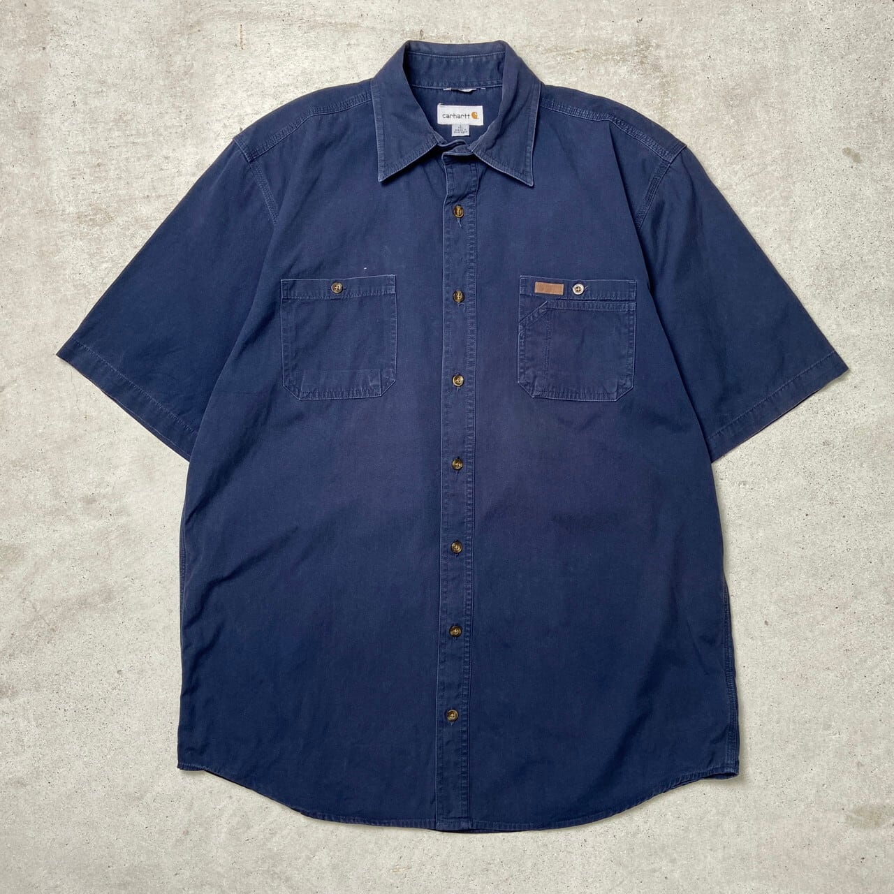 Carhartt カーハート 半袖 ワークシャツ メンズXL相当 古着 ORIGINAL