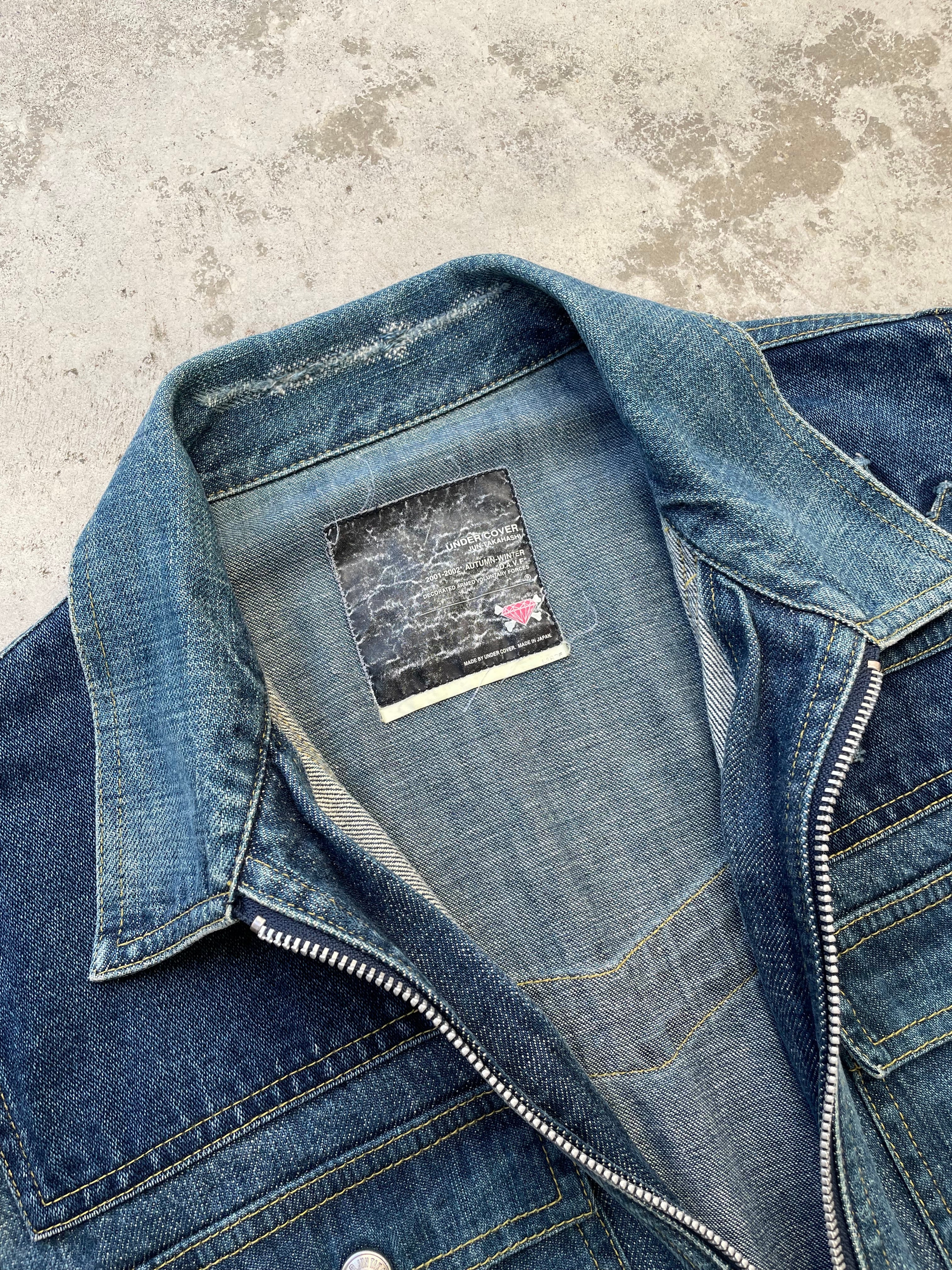 01aw UNDERCOVER “ D.A.V.F期 “ damage panel design denim 01aw UNDERCOVER “ D.A.V.F期 “ damage panel design denim