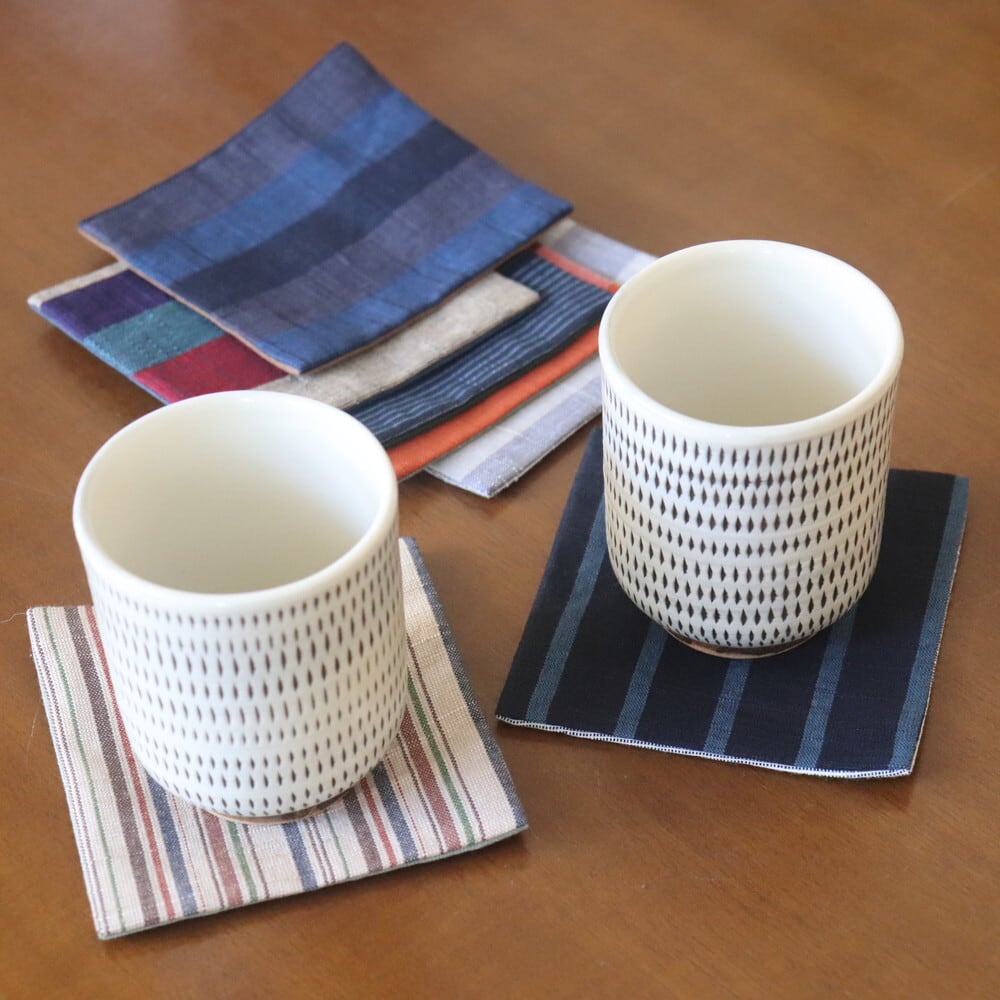 会津木綿 コースター Aizu cotton Coaster #190-3 | 和食器のお店 Soil浅草