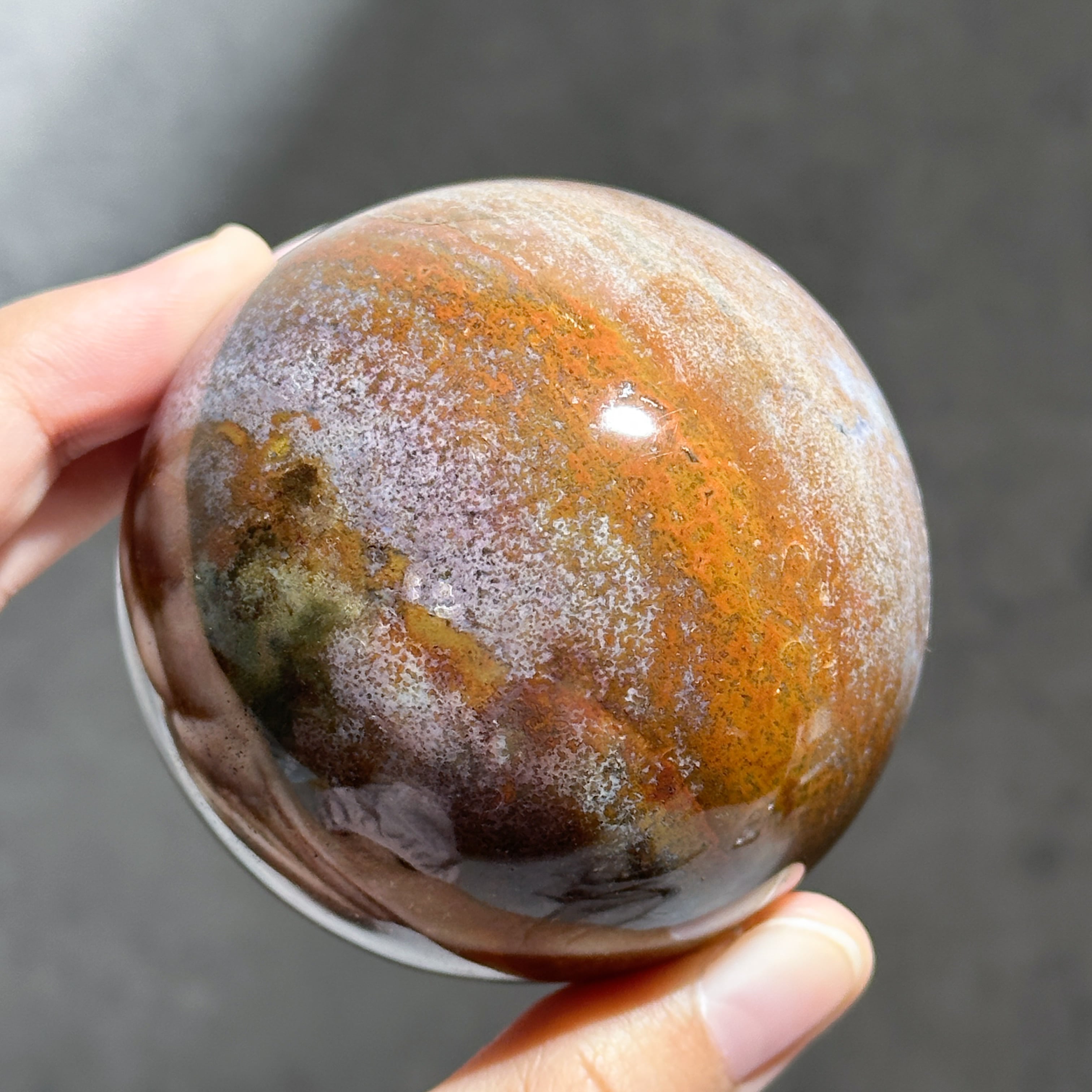 オーシャンジャスパー スフィア11◇Ocean Jasper◇天然石・鉱物