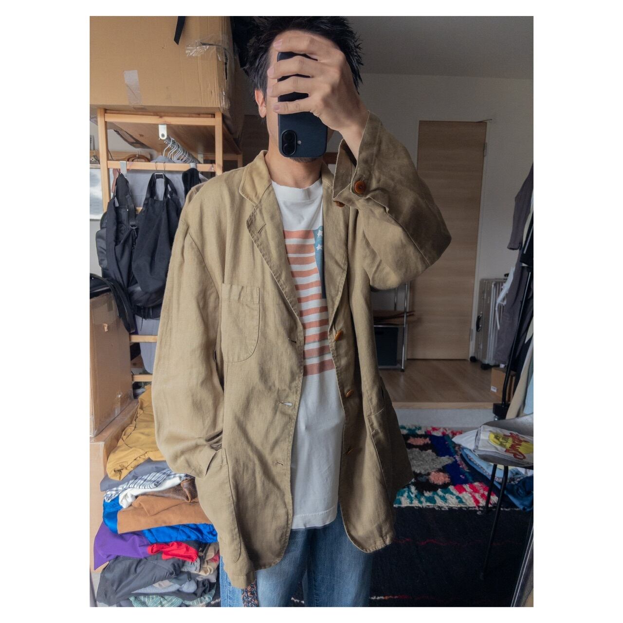 C.P.COMPANY 'RUBBER FLAX' H.B.T. Tailored Jacket | jose