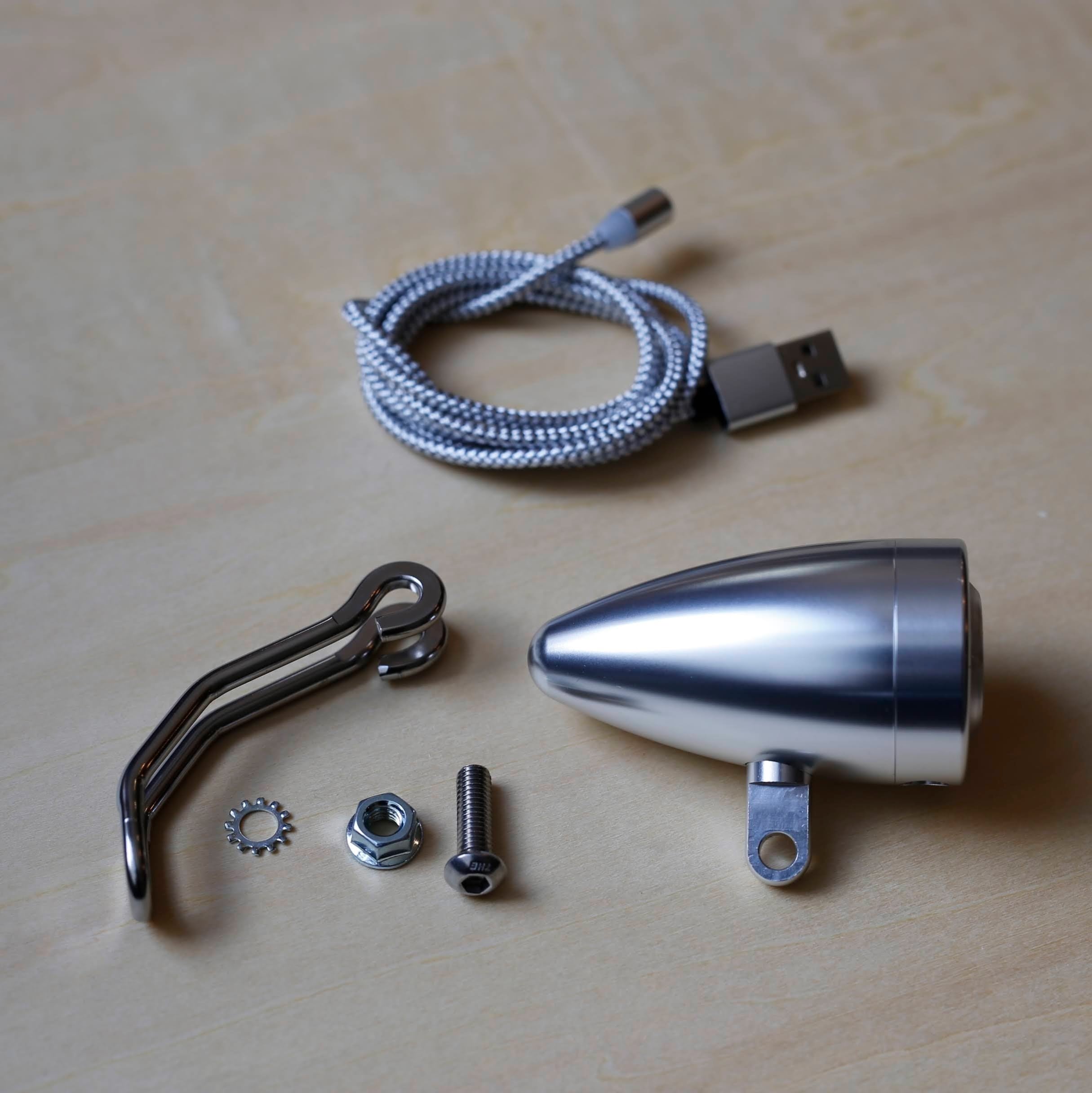 KiLEY* バレットライト （USB充電式砲弾ライト） フロント用 LM-018