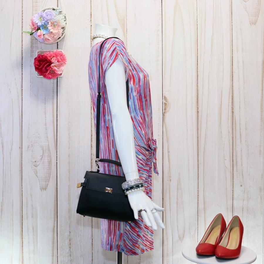 ダナキャラン M シルクワンピース サイズ6 マルチカラー