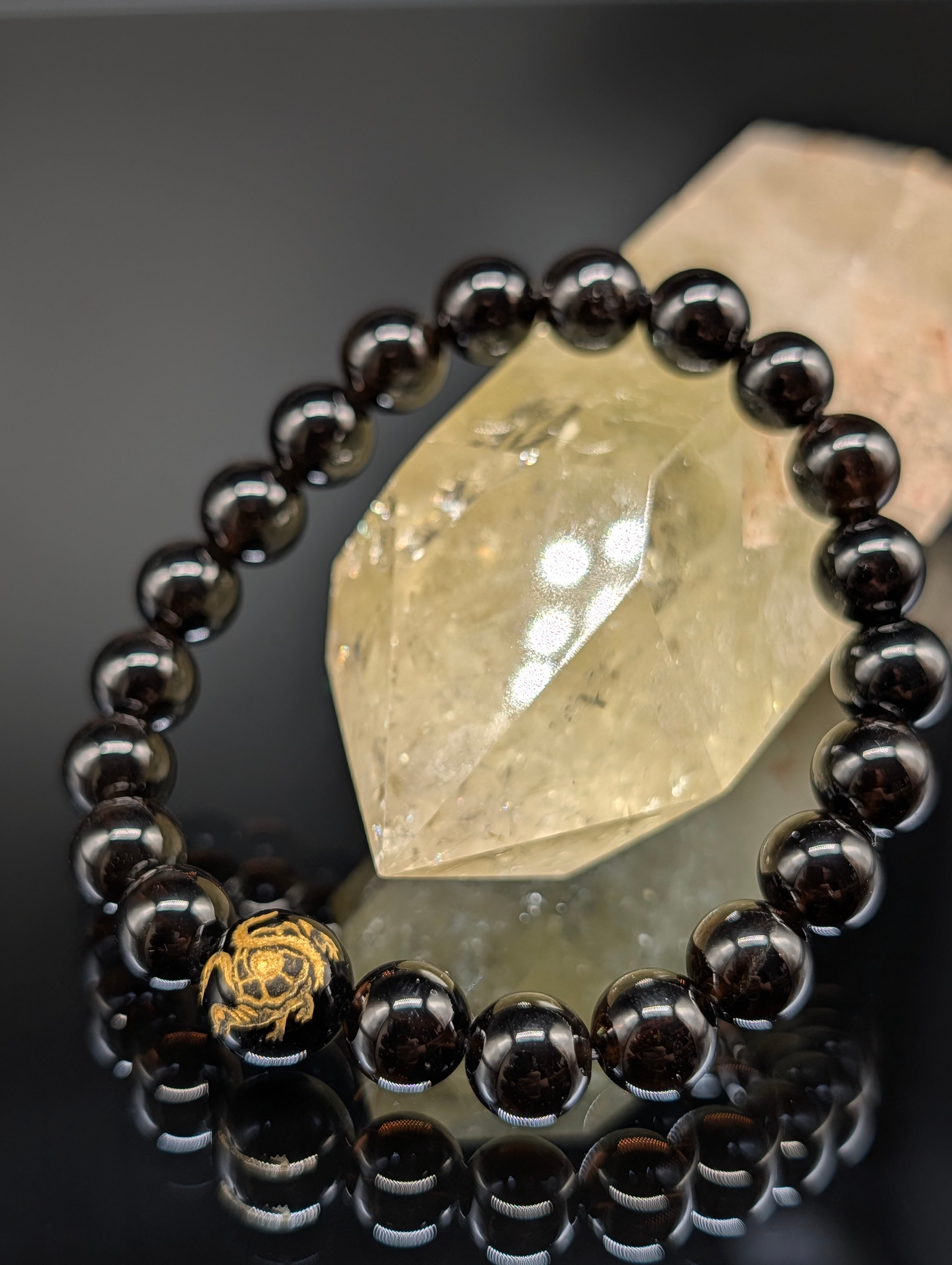 高品質・金運・願望実現・守護】モリオン・ゴールドルチルクォーツ