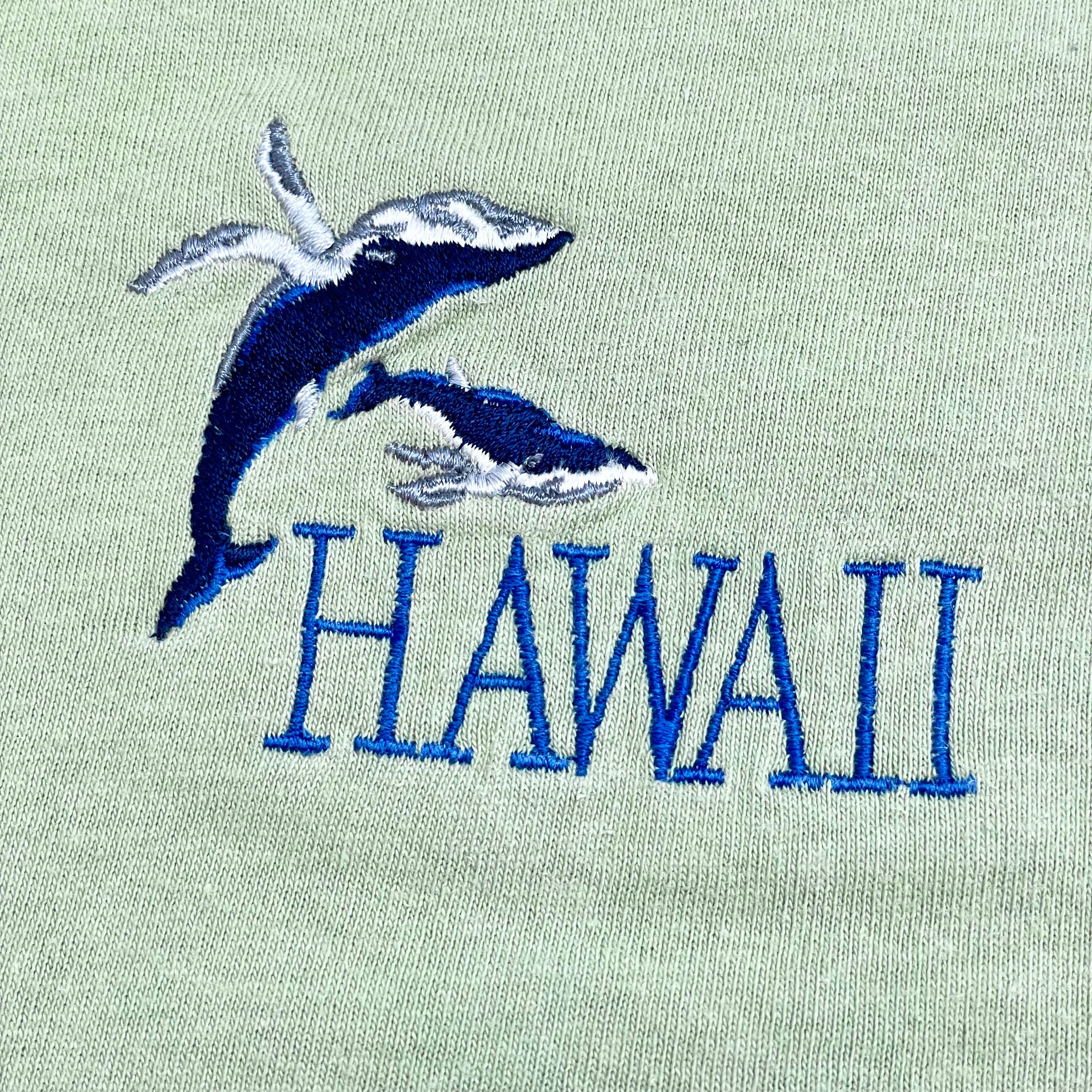 H.L. MILLER】90s USA製 Tシャツ HAWAII 刺繍ロゴ ワンポイント ...