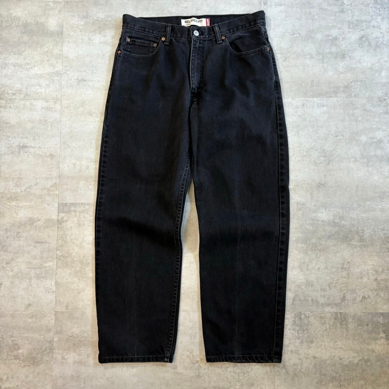 《実寸w33l28》levis550 ブラック バギーデニム No.1592