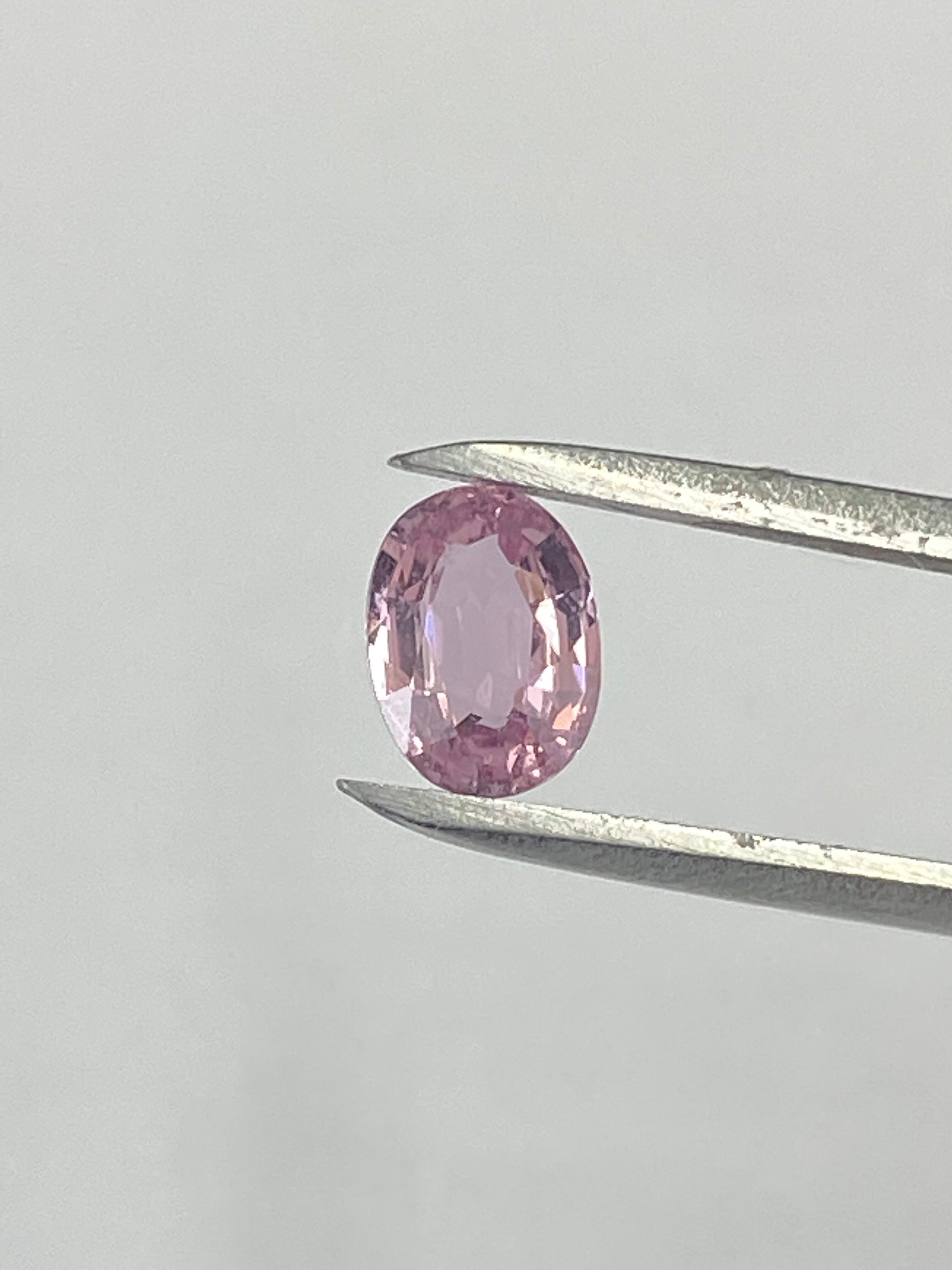 パパラチャサファイア　0.863Ct DGL鑑別付き