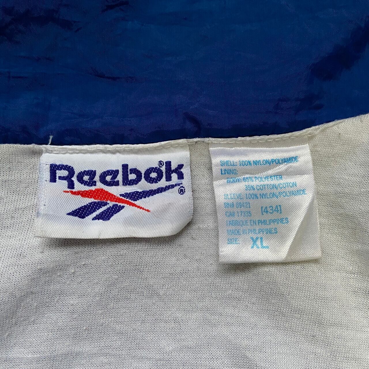 90年代 Reebok リーボック フロント バック刺繍 ナイロンジャケット