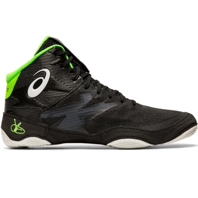 asicsアシックスJBエリート4レスリングシューズ　ブラック/グリーン