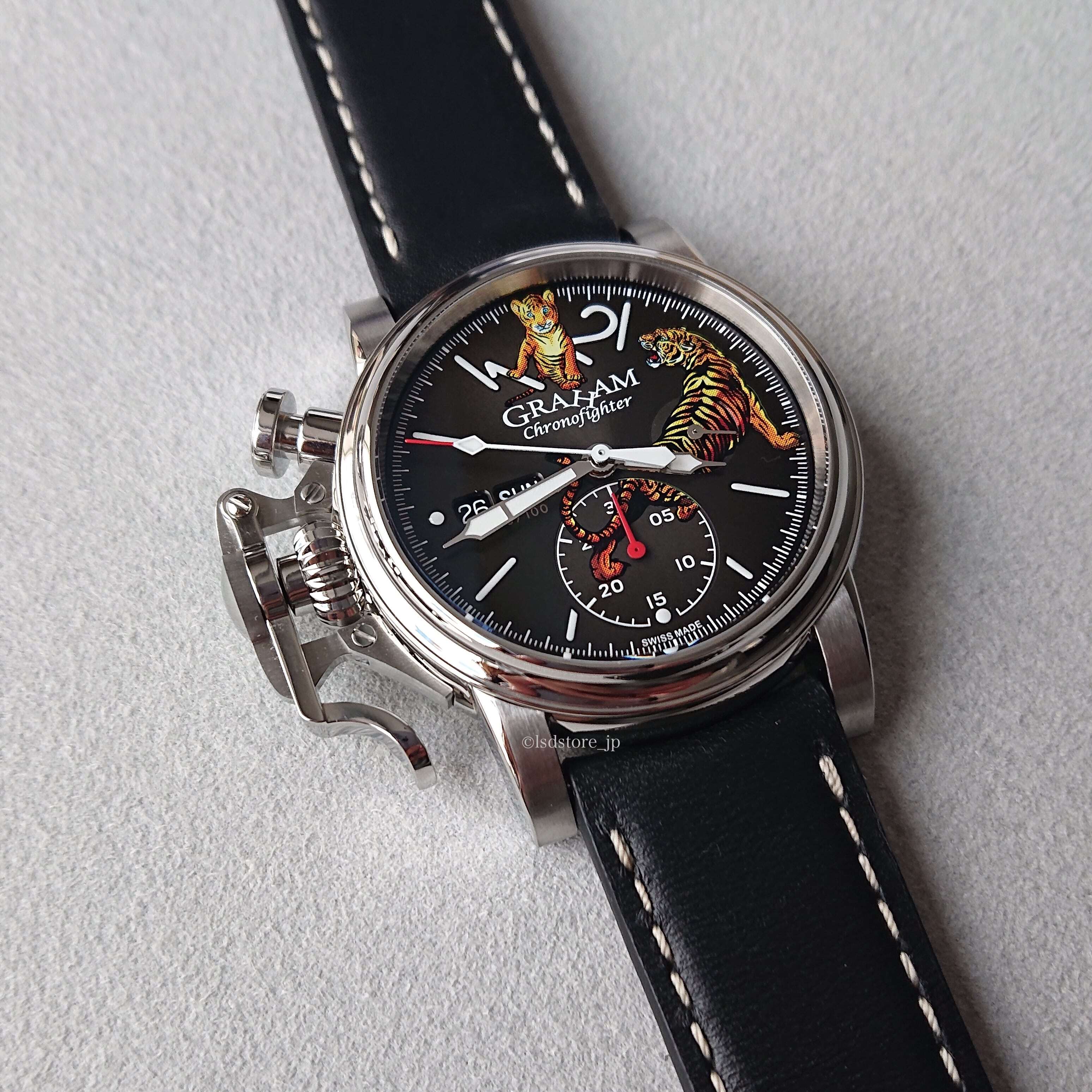 【GRAHAM グラハム】世界限定100本 Chronofighter Vintage Nose Art TIGER クロノファイターヴィンテージ ノーズアート タイガー／国内正規品 腕時計