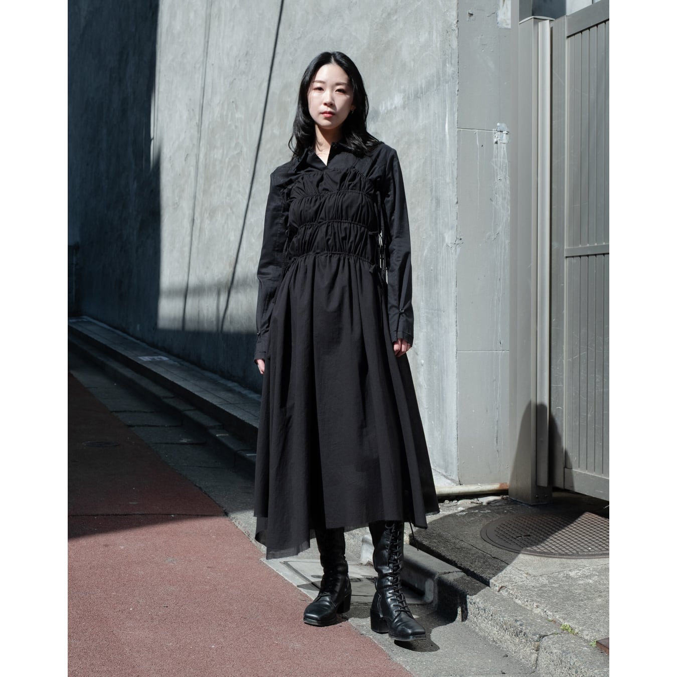 Professor.E ](プロフェッサーイー) 25SS-WN-LDR-02 Strap Maxi Dress