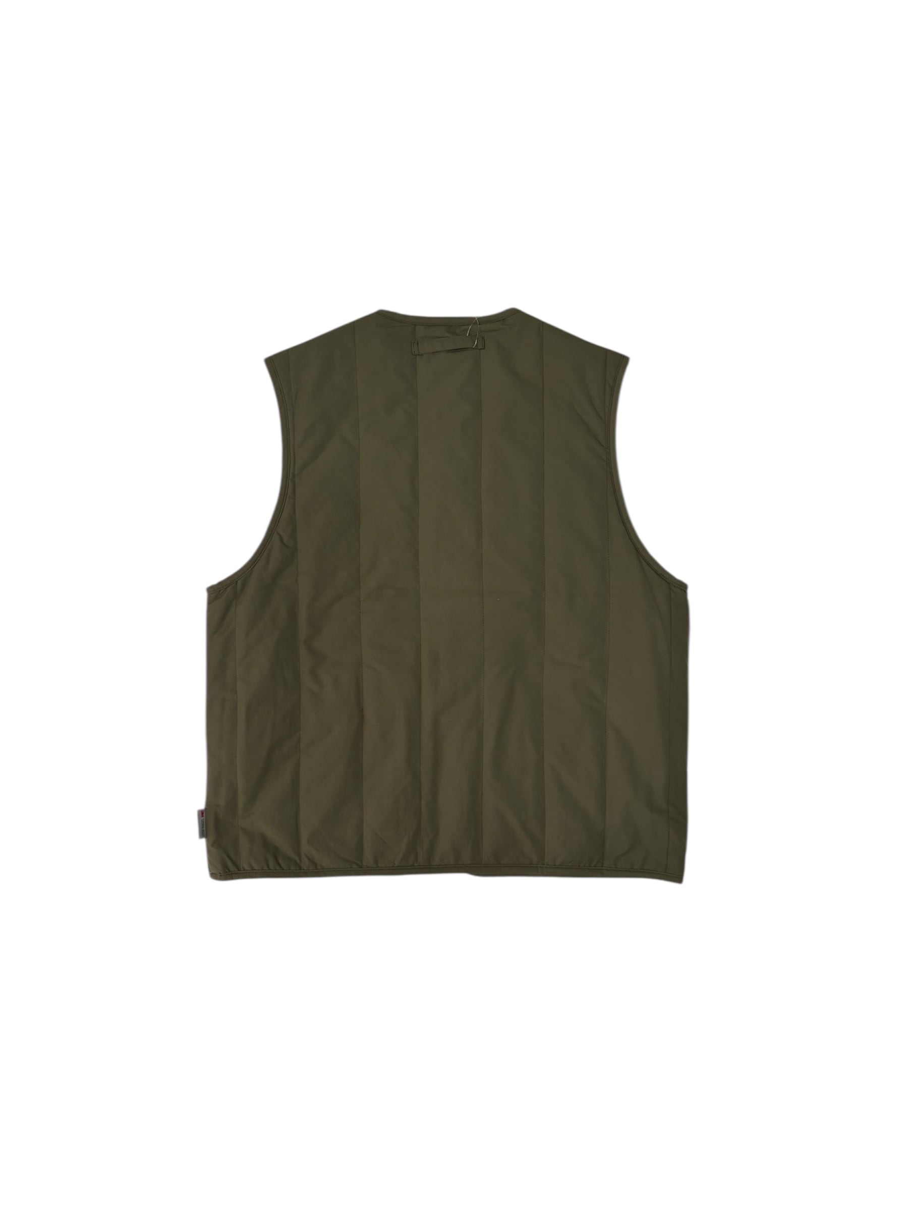 PWA】REFINE-WOOL CHK RV VEST - OLIVE | standlobby