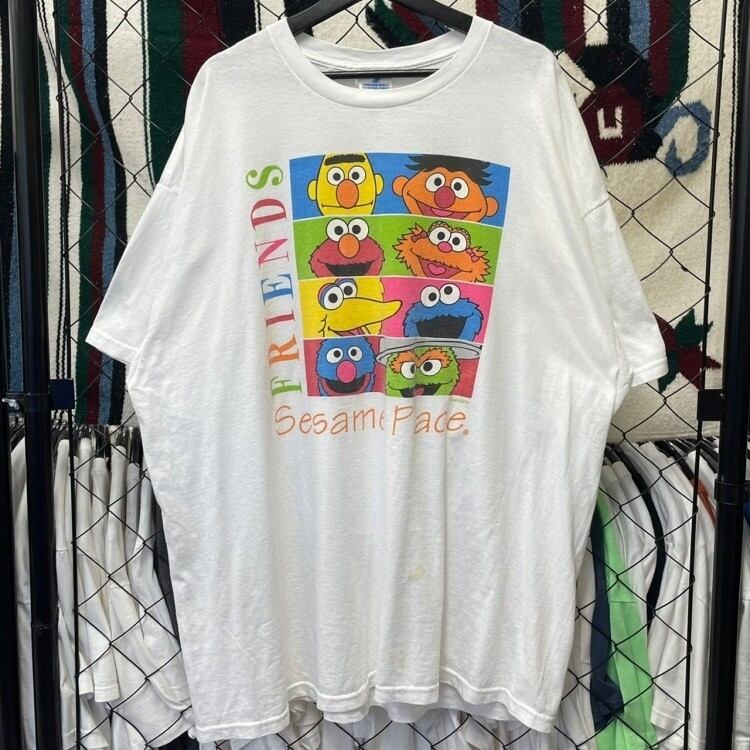 セサミストリート キャラクター系 半袖Tシャツ プリント 3XL 古着 古着