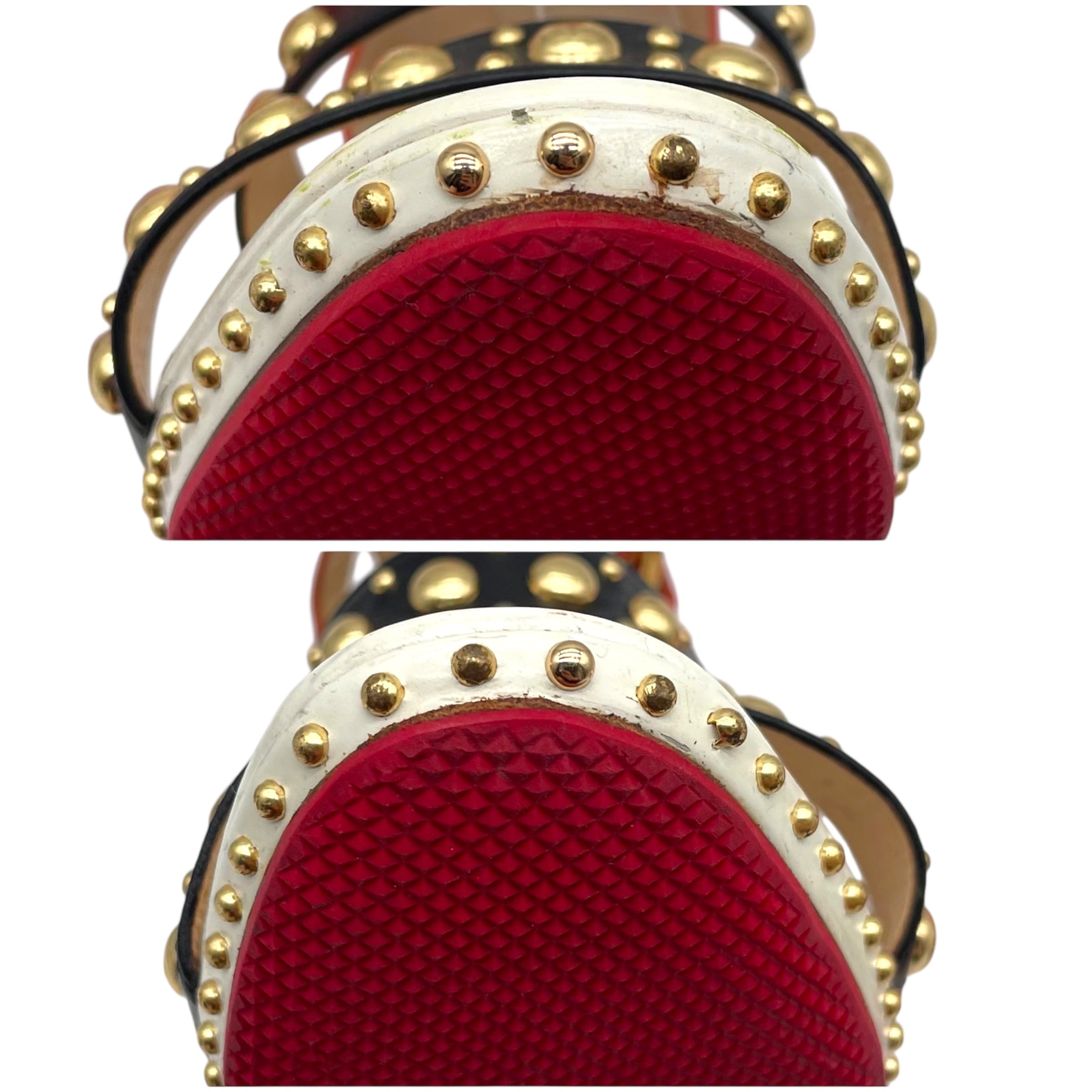 Christian Louboutin ルブタン サンダル スタッズ 36 1/2 23.5cm