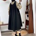 【2点セット】ギャザーワンピ＋サイドスリットジャンスカ ・12134