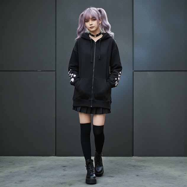 パーカー 地雷 さくらんぼ チェリー 病みかわいい サブカル地雷