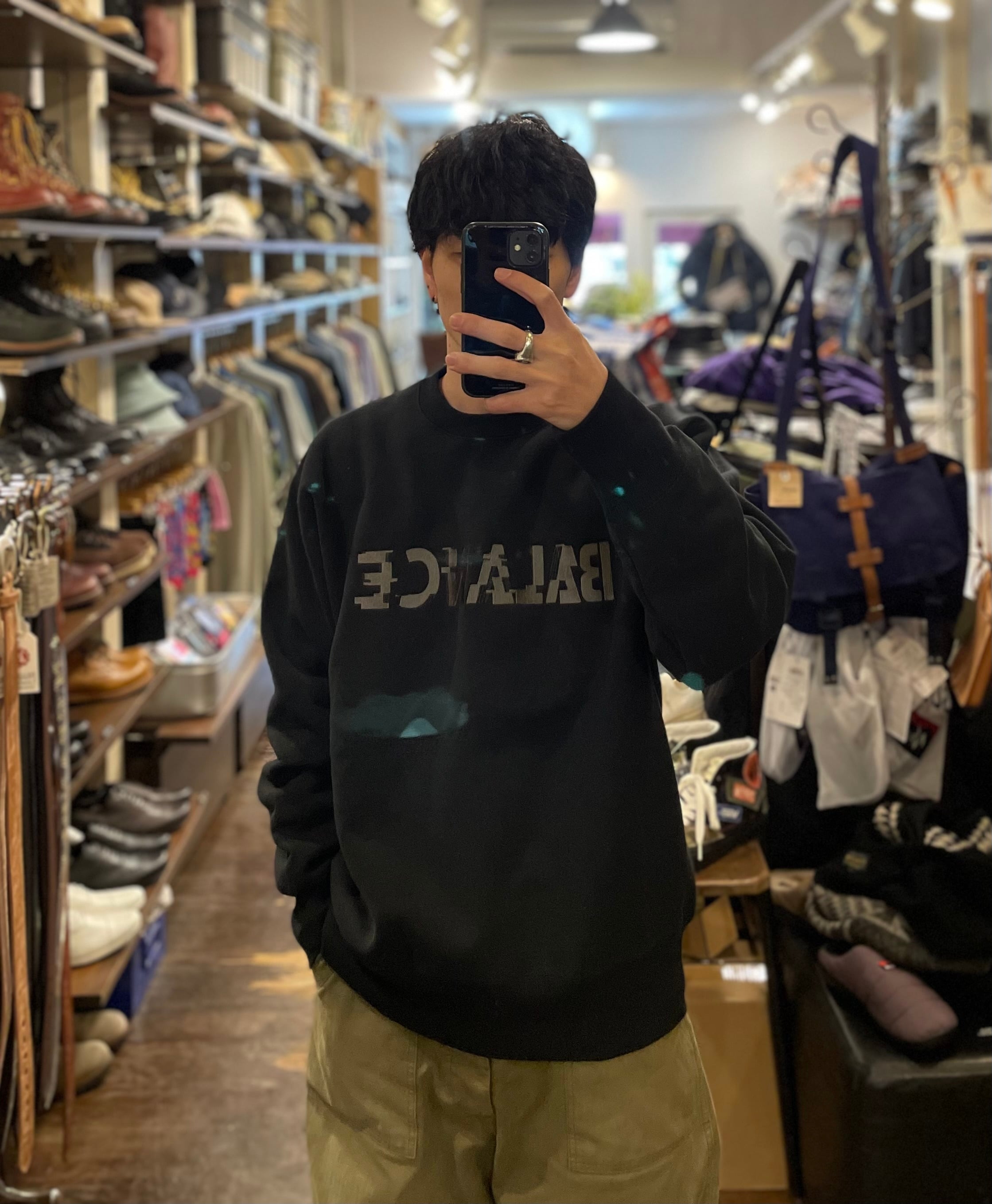 ANACHRONORM/アナクロノーム GLITCH EMBROIDERY SWEAT AN300 | MAMBO