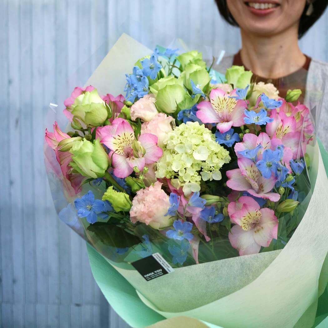 まるでお花畑なブーケ！「パステルガーデン」(花束008) | 花you
