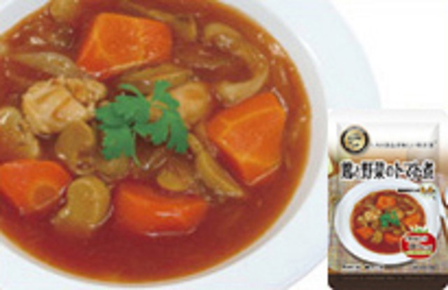 UAA食品 美味しい防災食 カロリーコントロール 鶏と野菜のトマト煮　50袋