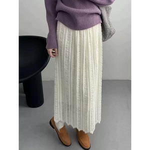 レース ハイウエスト ストレート スカート 10258