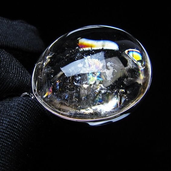 アイリスクォーツ 水晶 ペンダント 虹入り おまかせ便 一点物 112-14205