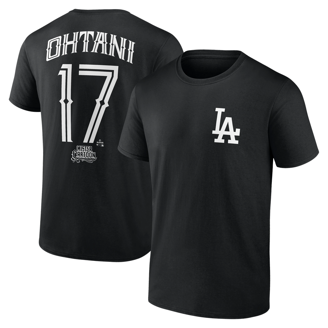 【海外 正規品】 MLB 大谷翔平 T-シャツ Cartoon Mister ドジャース ロサンゼルス 応援グッズ
