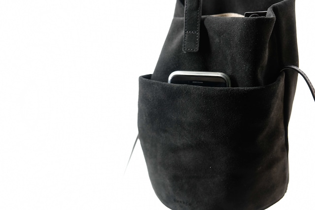 MARROW/MA-AC6310 VELOUR ROUND HANDLE BLACK