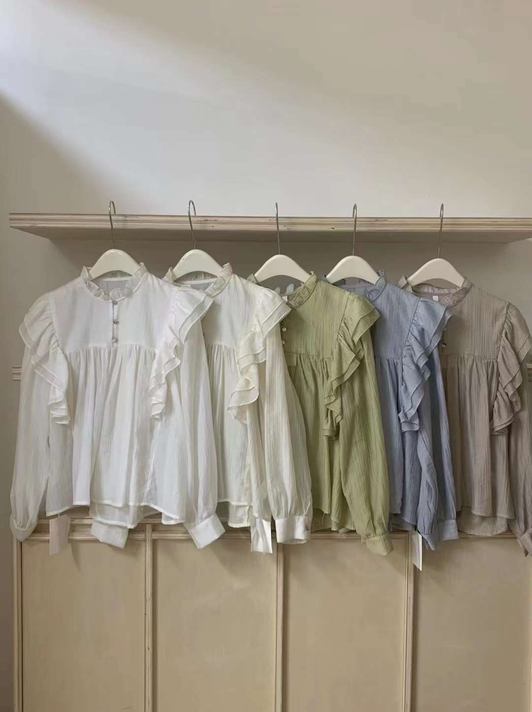 肩フリルブラウス AJ21155-2333