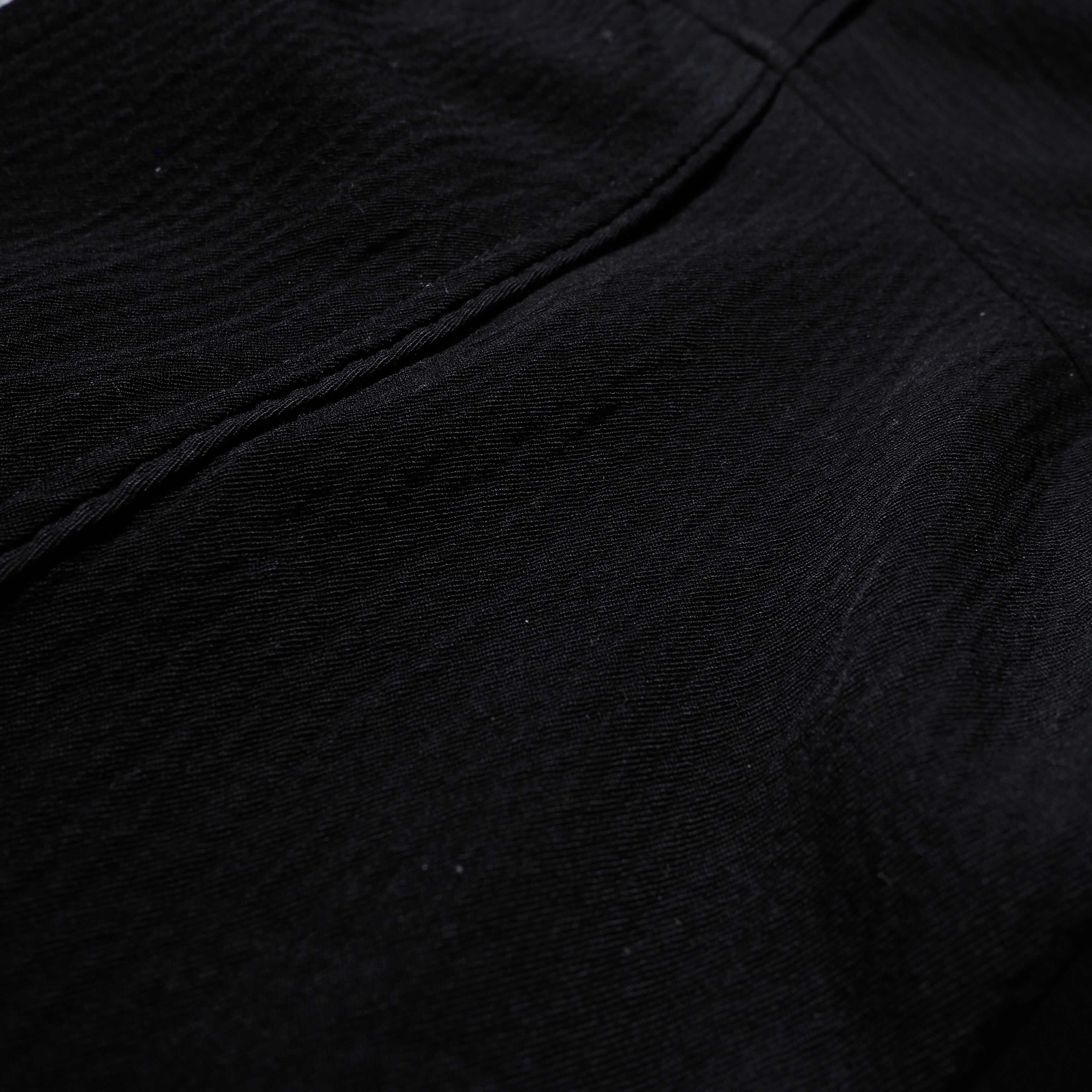 1990s Black mode Deformation silhouette vintage jacket blouson (made in France)