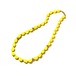 「Napier」70s USA vintage plastic beads yellow necklace