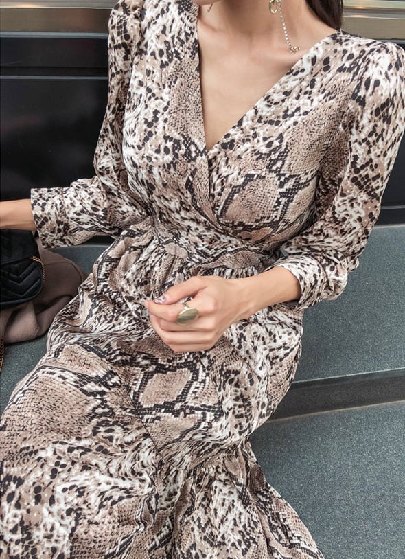パイソン柄ワンピース☆2020S/S | dress company