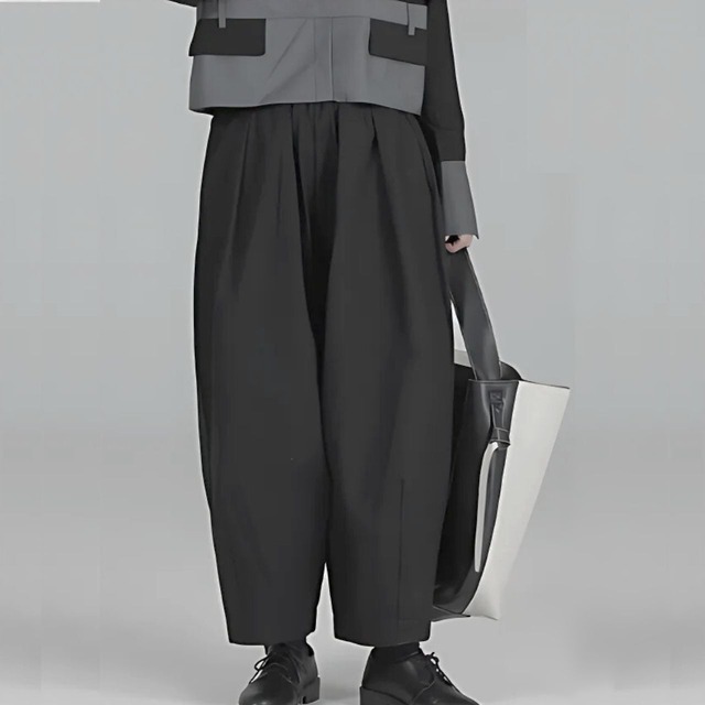 Balloon carrot wide pants C0206