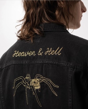 Nudie jeans ヌーディージーンズ Bobby Heaven and Hell Black G-jkt
