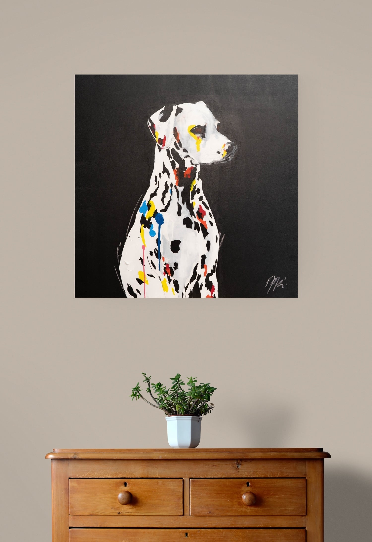 Dalmatian / ダルメシアン / 犬の現代アート作品 絵画販売 | TOMOYA