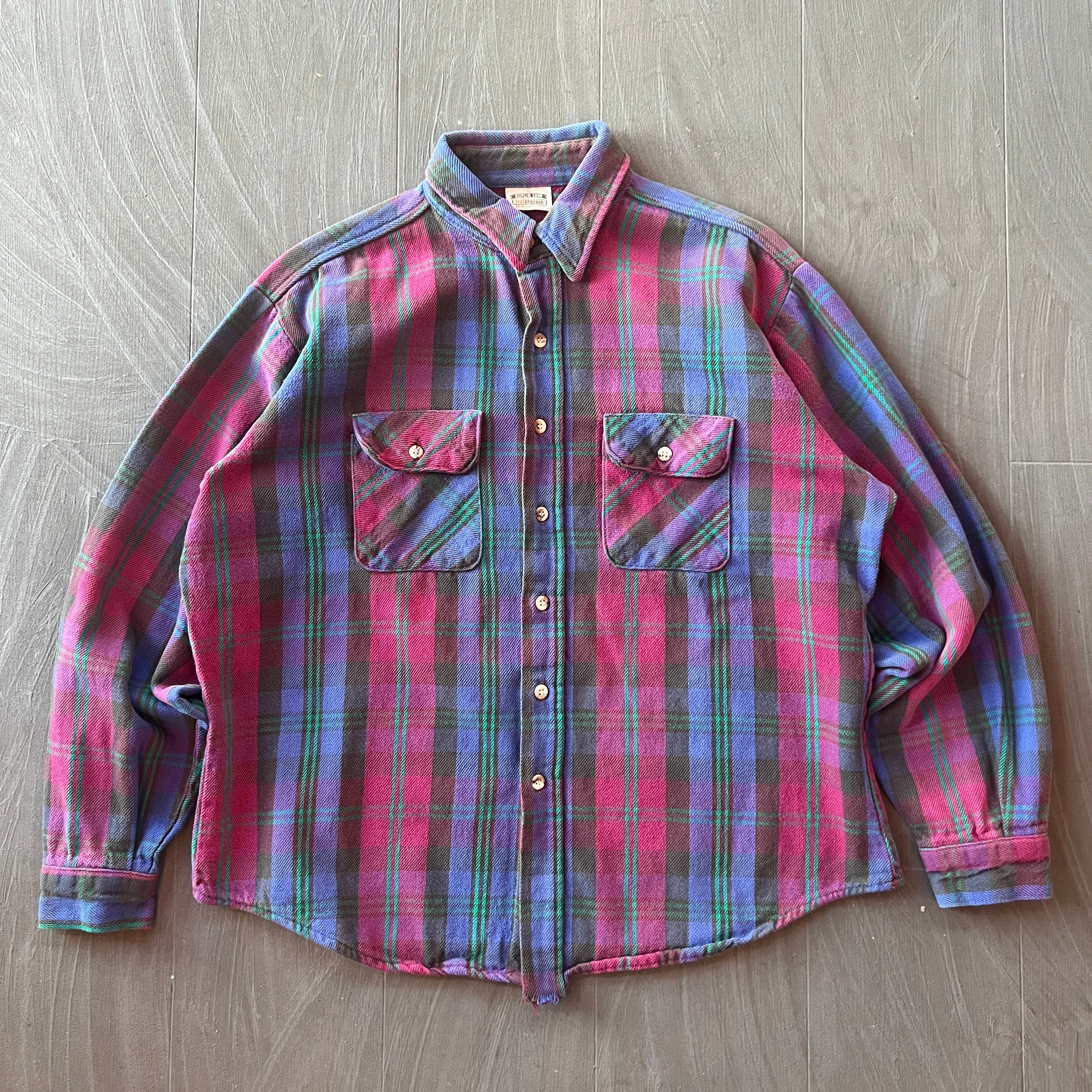 90s FIVE BROTHER Flannel shirt ネルシャツ | keeichup