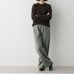 セミワイドウールライクパンツ　  M00010