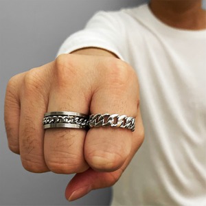 Bicolor Chain Ring〈S925〉