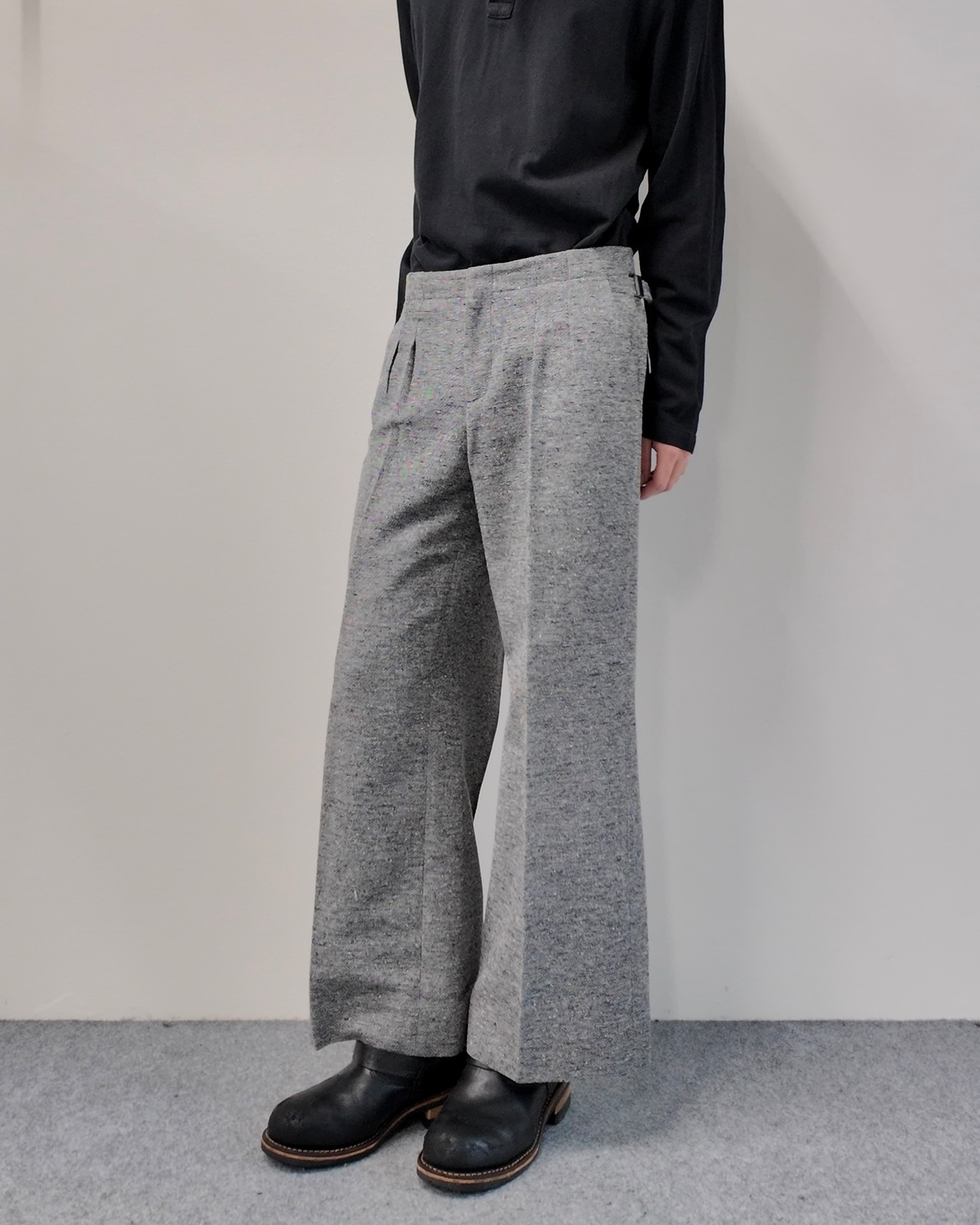 【Maison Margiela】cropped nep grey pants