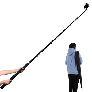 【在庫処分】lapset 自撮り棒 長い ロング スマホ iphone対応 アクションカメラ 軽量 5m 収納袋付き