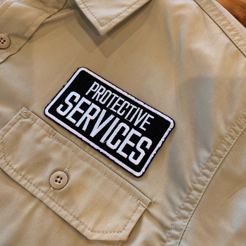 PATCHIES【ワッペン】　PROTECTIVE　SERVICES　プロテクティブサービス　ワークシャツ