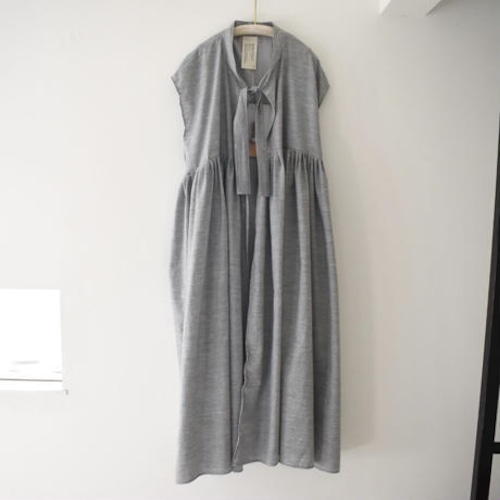 gray long one-piece