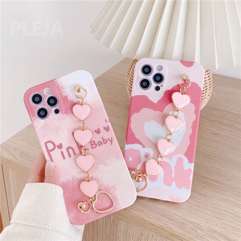 Iphone12対応 おしゃれ かわいい ピンク ハート デザイン リストストラップ付 Iphone ケース 2タイプ おしゃれな Iphoneケース専門店 Khagain Iphone12対応 おしゃれ かわいい ピンク ハート デザイン リストストラップ付 Iphone ケース 2タイプ おしゃれな Iphoneケース専門店 Khagain