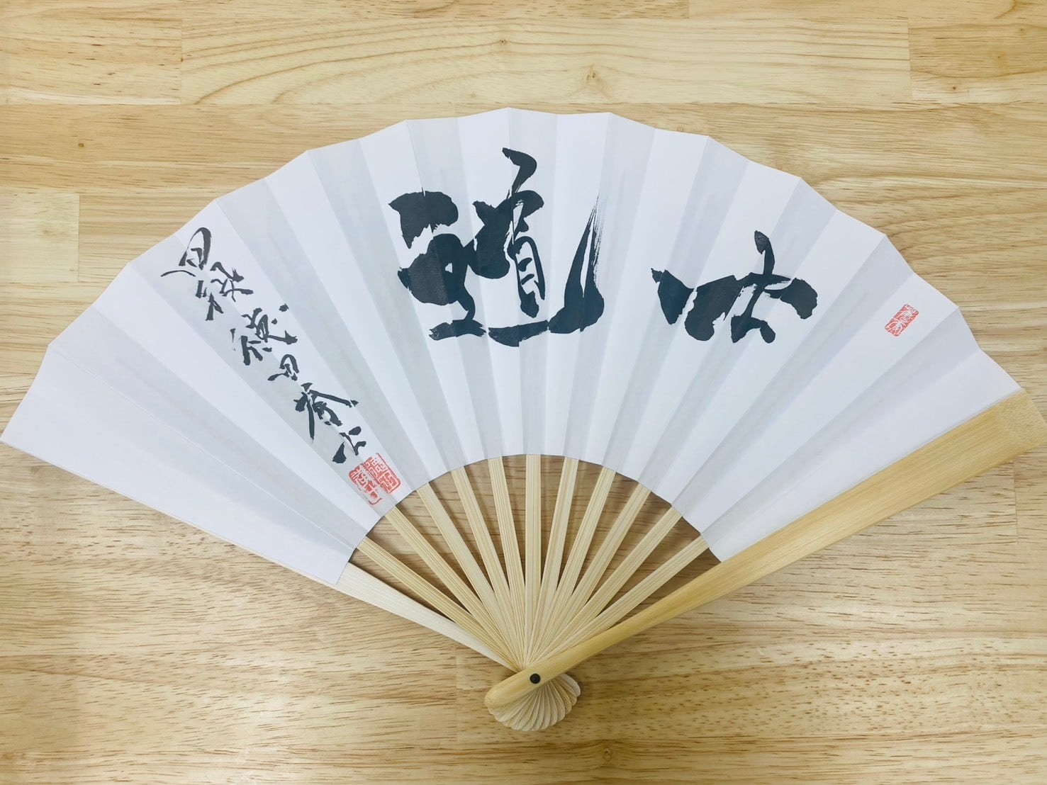 余語翠巌（よごすいがん）揮毫　扇子4本、色紙3枚、ふきん4枚 限定1点】【直筆色紙】小山怜央四段_冷静 | 将棋ハウスみどり