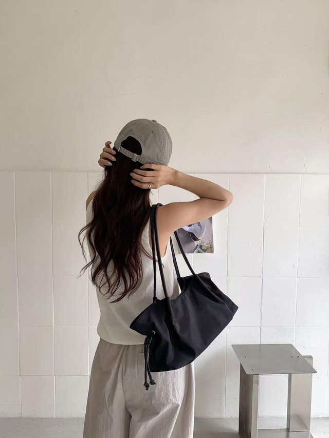 Side Drawstring Shoulder Bag