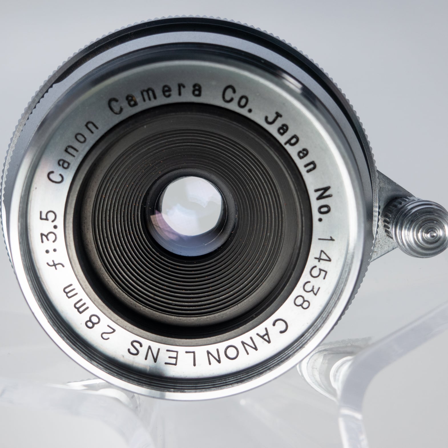 Rare] CANON 28mm F3.5 Leica L39 Vintage Lens w/ Finder Case