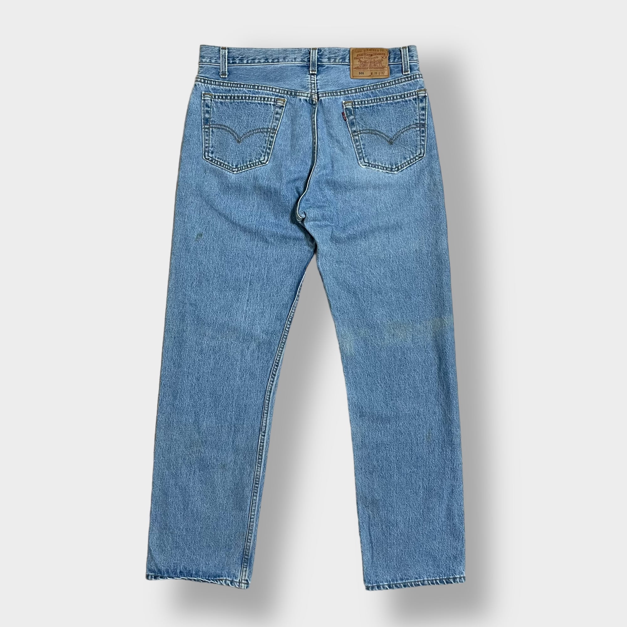 LEVI'S】90s USA製 501 デニム ジーンズ ジーパン W36 L32 ボタン裏