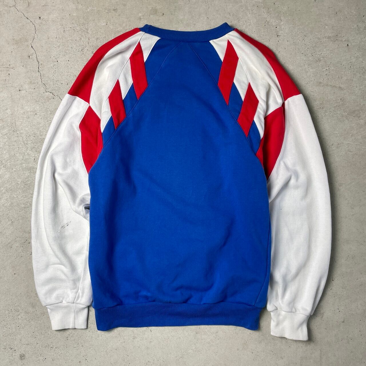 80年代 adidas アディダス トレフォイルロゴ 切り替えデザイン